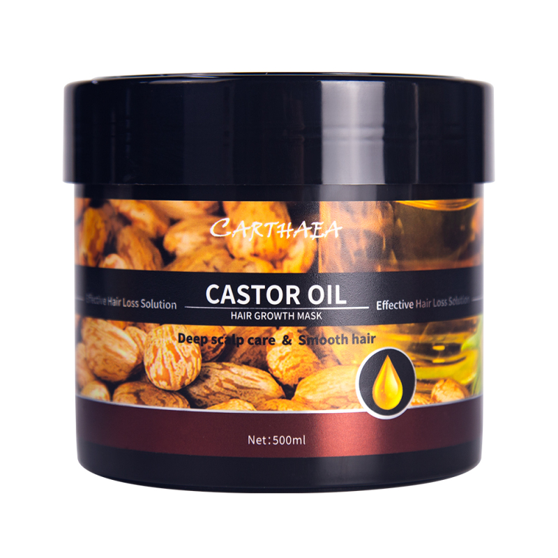 500ml castor oil smooth repair moisturizing anti hair loss hair growth mask