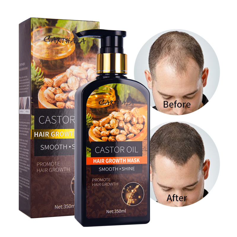 350ml wholesale hair care treatment castor oil repair damaged hair growth mask anti hair loss hair mask