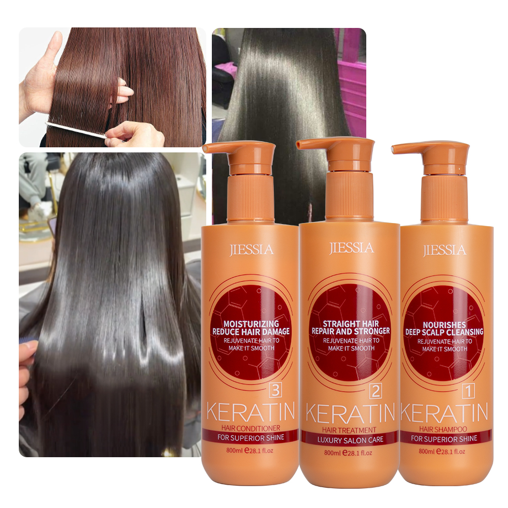 New Jiessia hair care smooth moisturizing anti dandruff control oil keratin hair shampoo