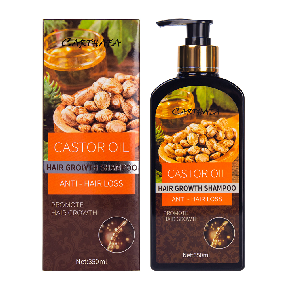 350ml New products hair care castor oil hair growth shampoo anti hair loss shampoo
