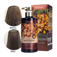 Private label hair care treatment castor oil smooth repair damaged anti hair loss hair growth conditioner