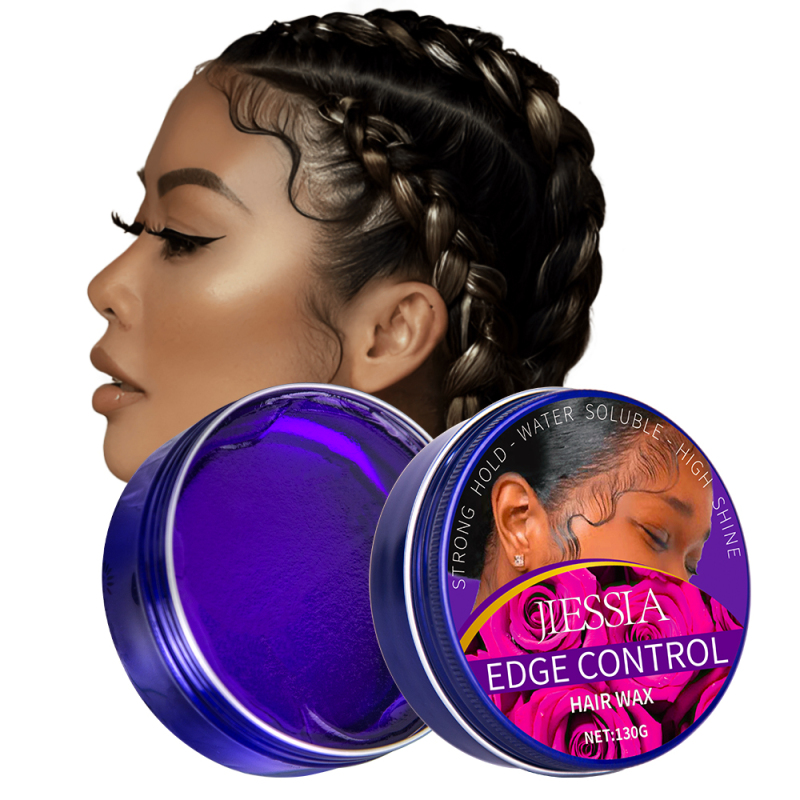 Jiessia private label braid molding strong hold styling edge control hair wax for women