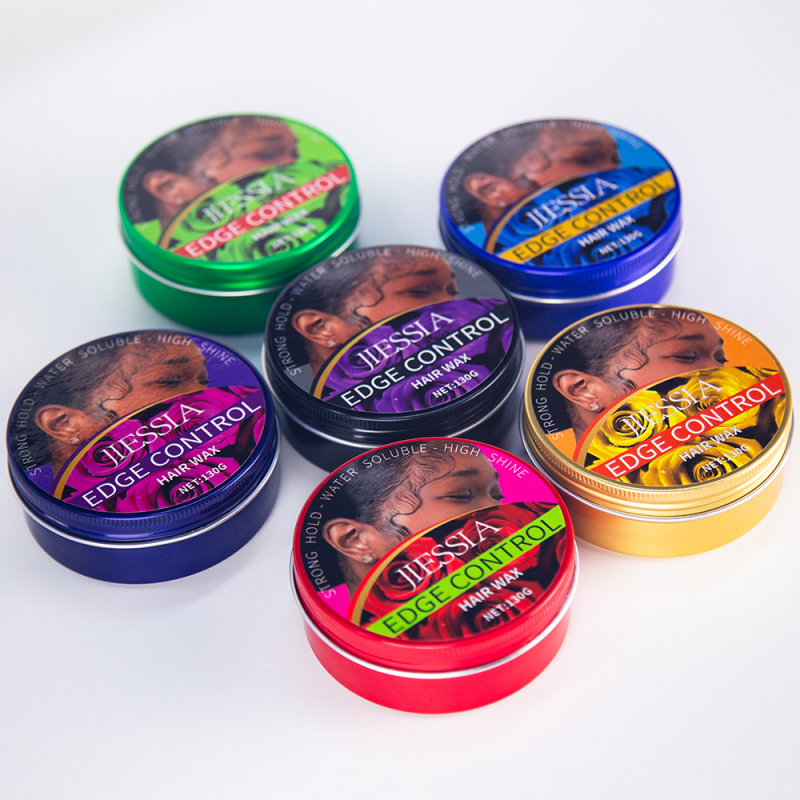 Jiessia private label braid molding strong hold styling edge control hair wax for women
