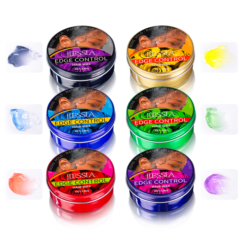 Jiessia private label braid molding strong hold styling edge control hair wax for women
