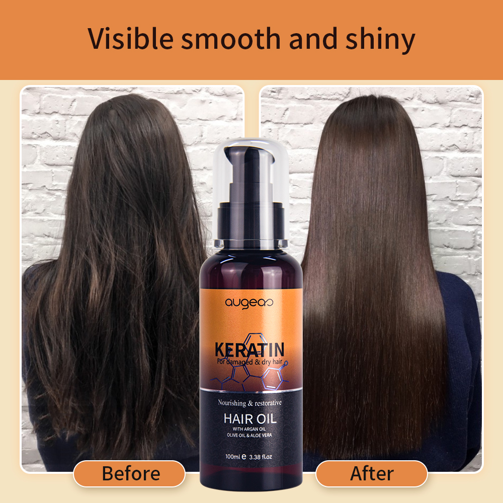 Augeas Treatment essential Serum Nourishing Hair Care Herbal Wild keratin Hair Oil