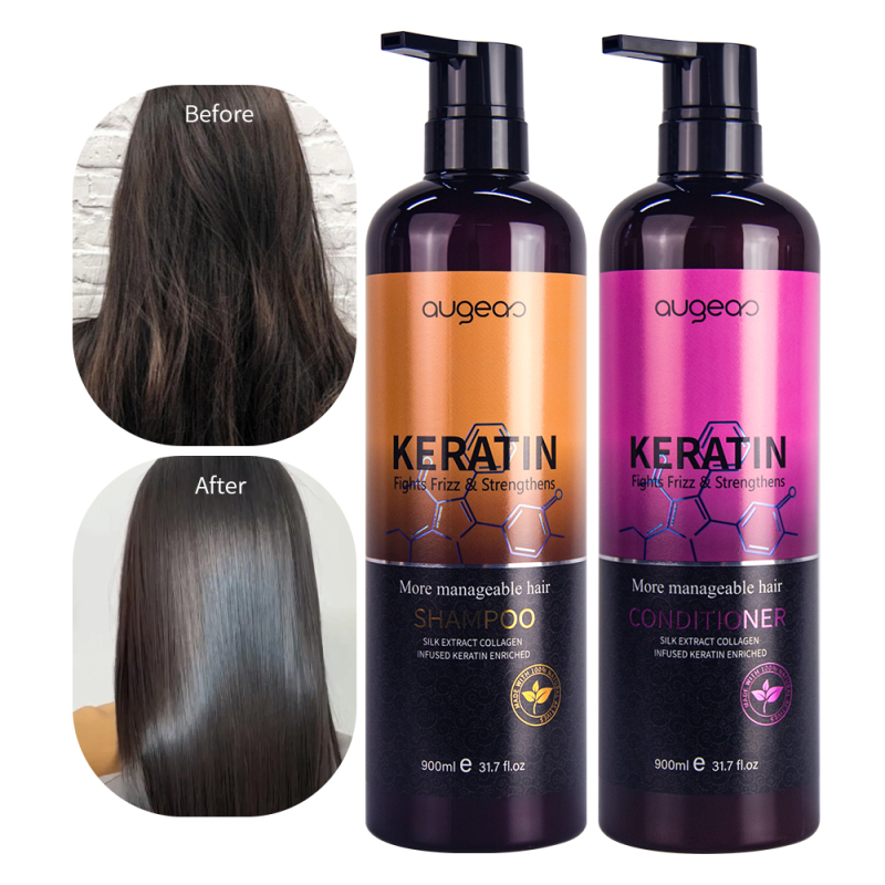 New private label wholesale repair damaged hair care treatment keratin shampoo and conditioner