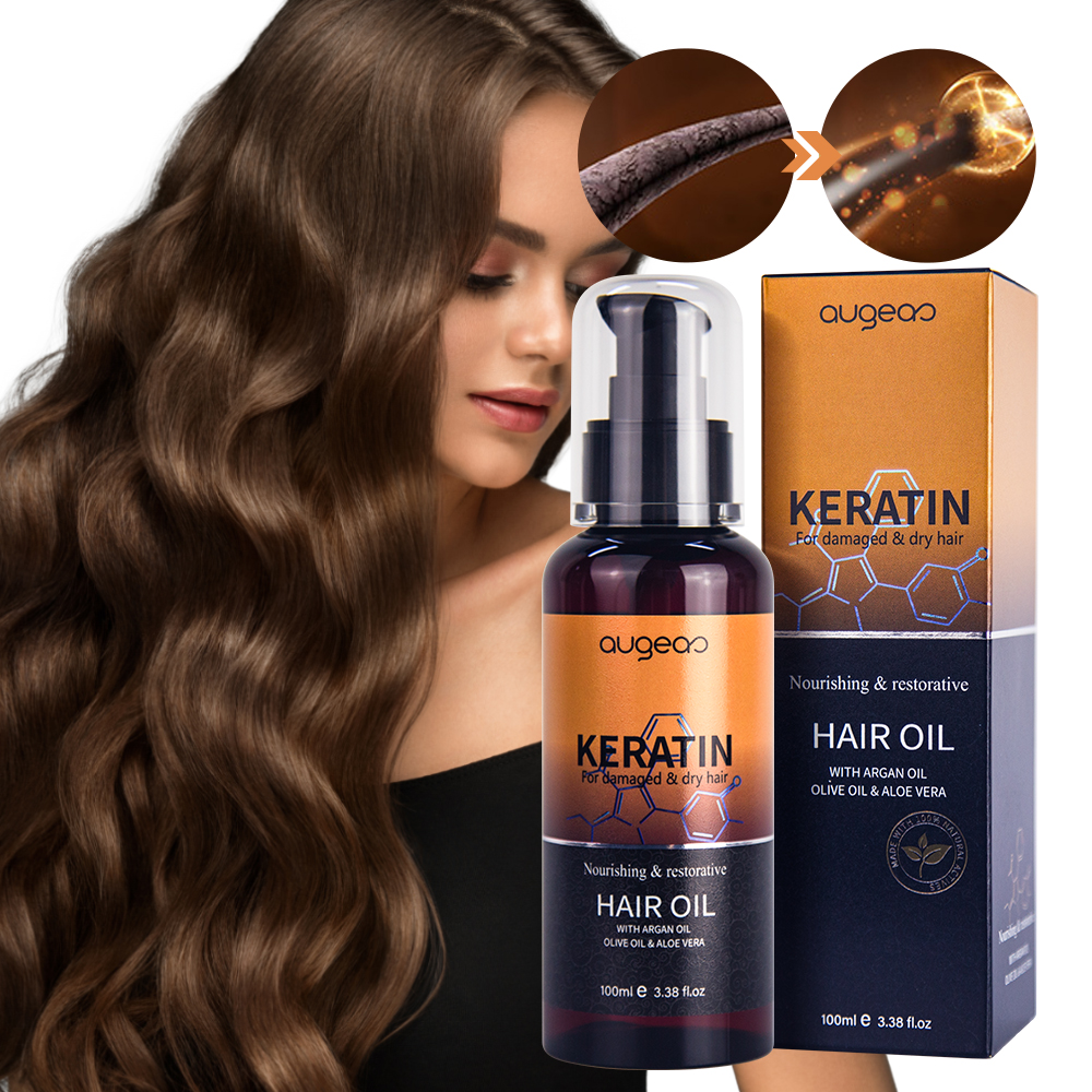 Augeas Treatment essential Serum Nourishing Hair Care Herbal Wild keratin Hair Oil