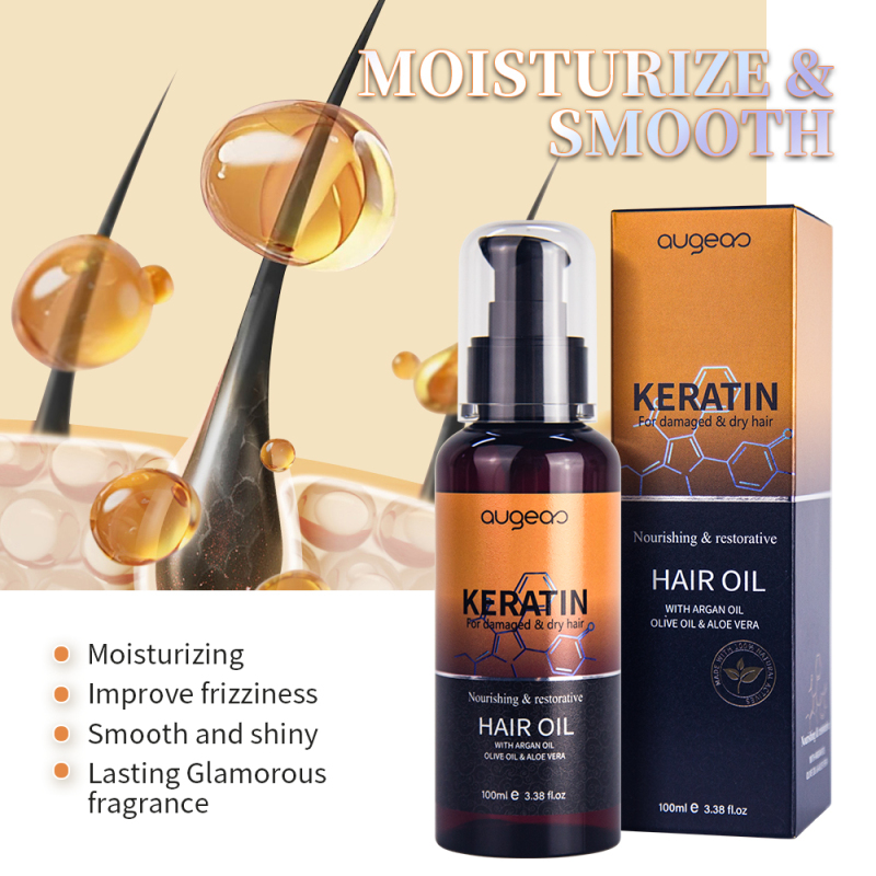 Augeas Treatment essential Serum Nourishing Hair Care Herbal Wild keratin Hair Oil