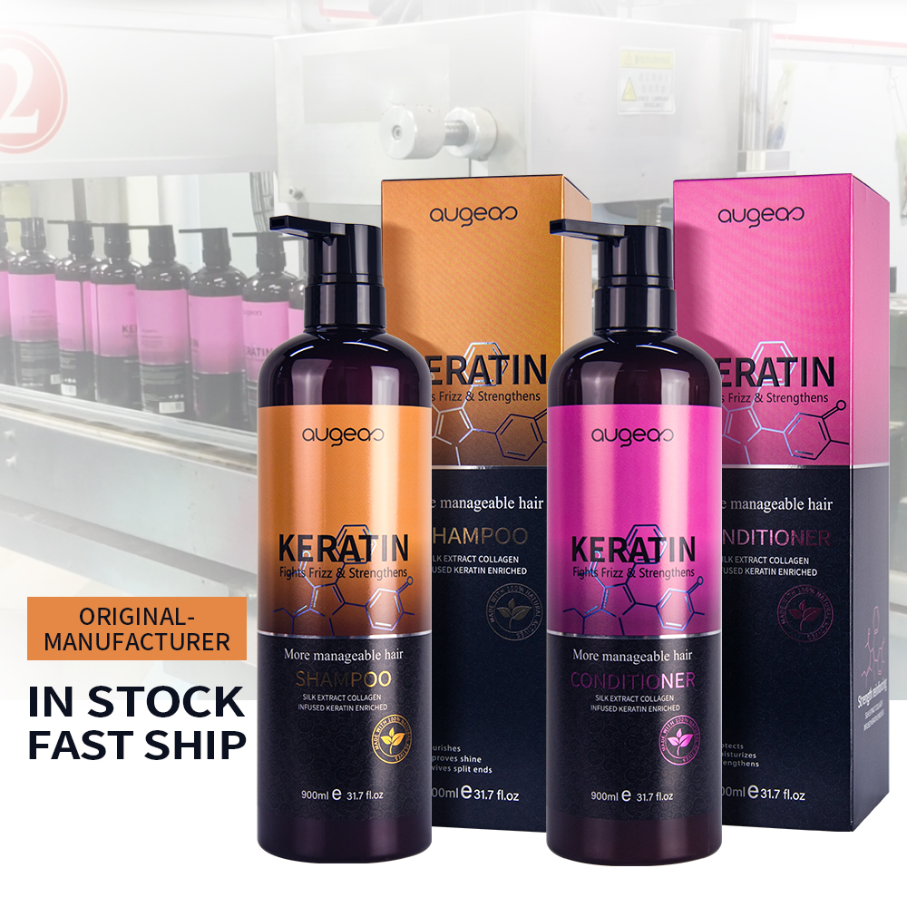 New private label wholesale repair damaged hair care treatment keratin shampoo and conditioner