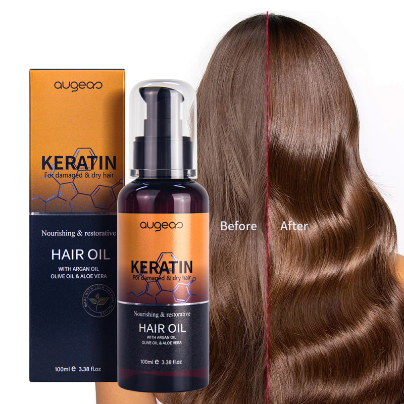 Augeas Treatment essential Serum Nourishing Hair Care Herbal Wild keratin Hair Oil