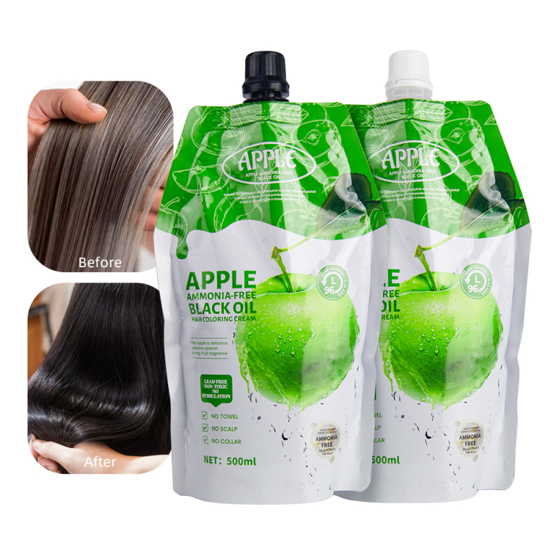 Salon use wholesale professional cover gray white hair dye black hair color cream