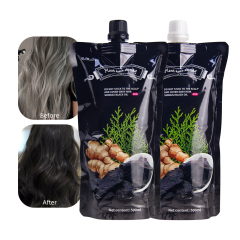 Herbal natural professional cover gray white hair dye black hair color cream