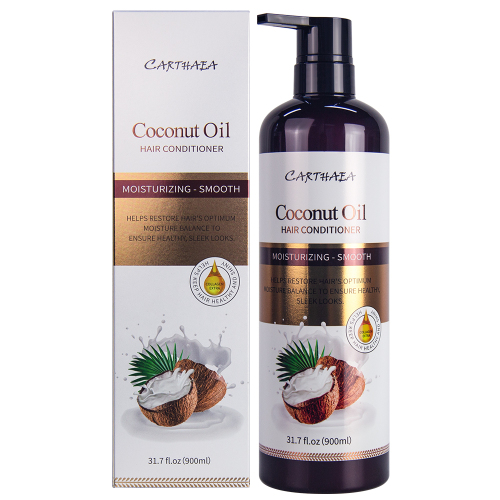 Private label nourish repair damaged coconut oil anti frizz care treatment hair conditioner
