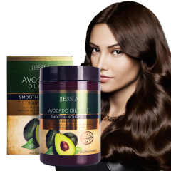 Jiessia private label hair care treatment avocado anti frizz smooth repair damaged hair mask