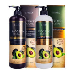 Private label wholesale anti frizz repair damaged hair care treatment avocado shampoo and conditioner