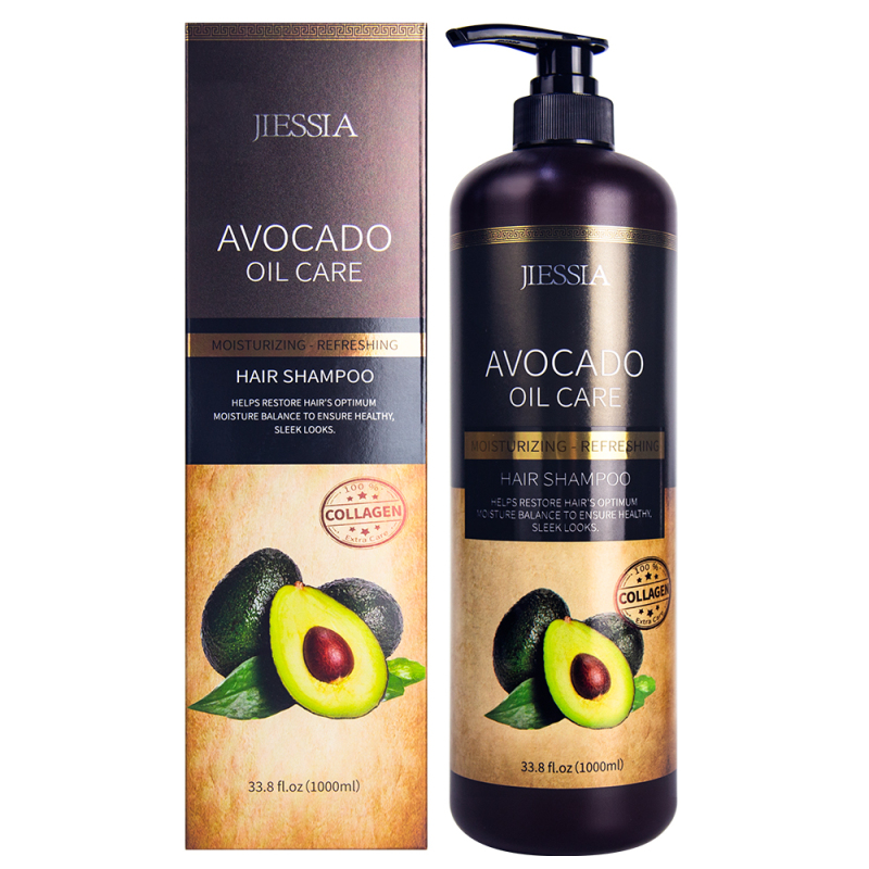 Wholesale anti frizz repair damaged anti dandruff control oil avocado hair shampoo