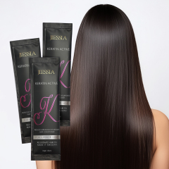 15ml private label wholesale anti frizz repair damaged jiessia keratin hair conditioner sachet