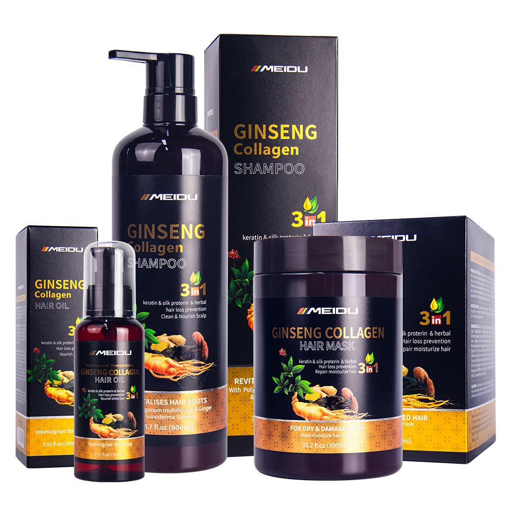 Meidu Hair care Treatment herbal keratin ginger collagen essential Serum Nourishing long Hair Oil