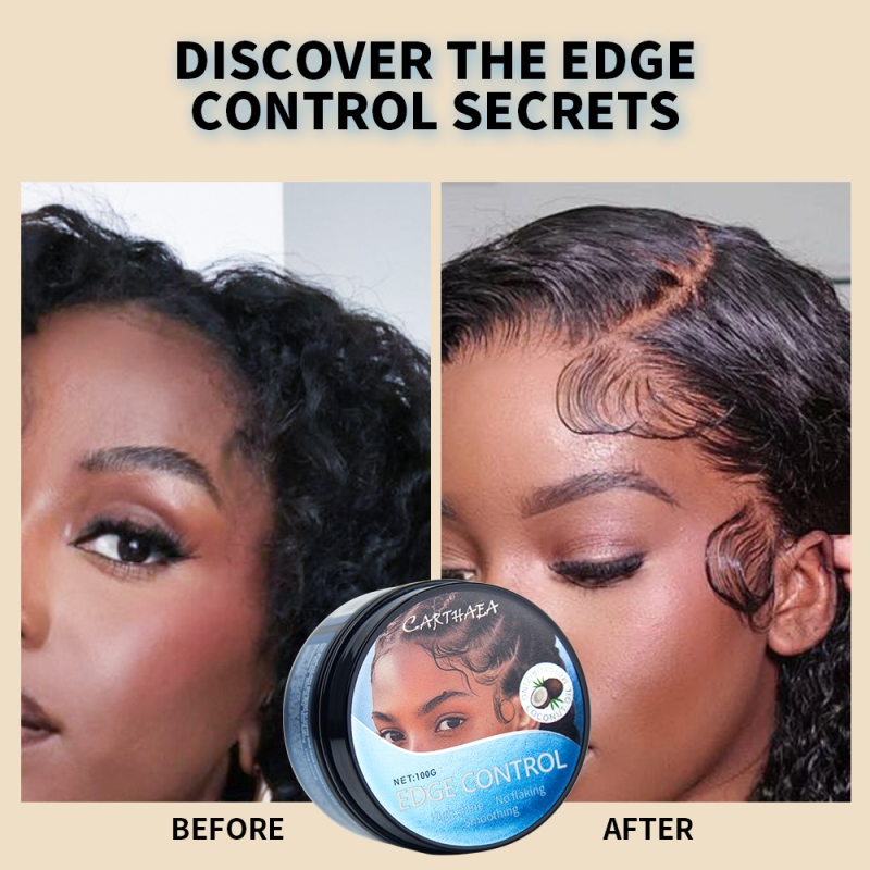 private label braid molding strong hold styling edge control hair wax for women men