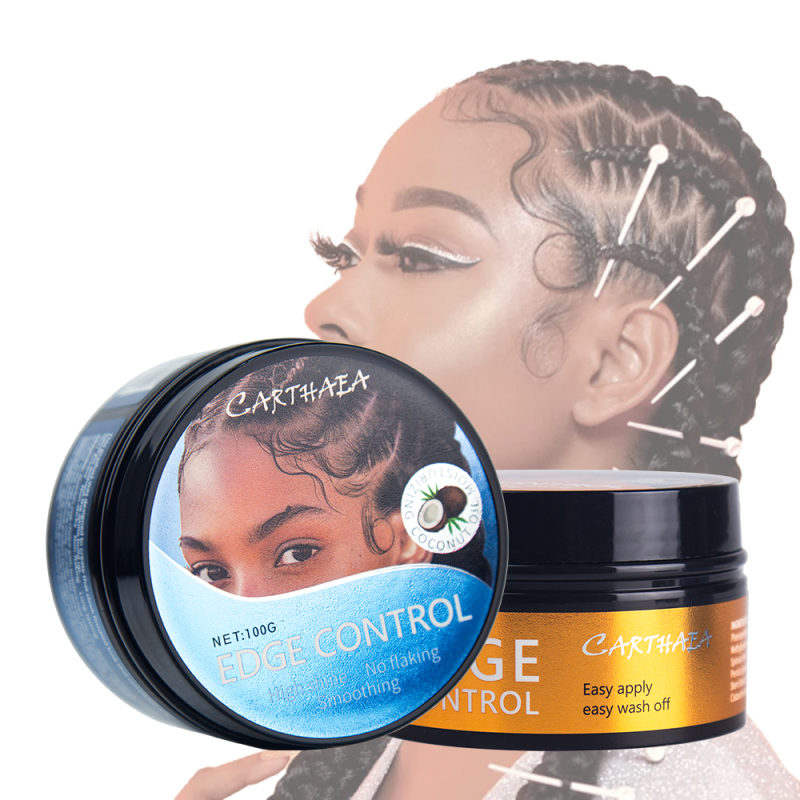 private label braid molding strong hold styling edge control hair wax for women men