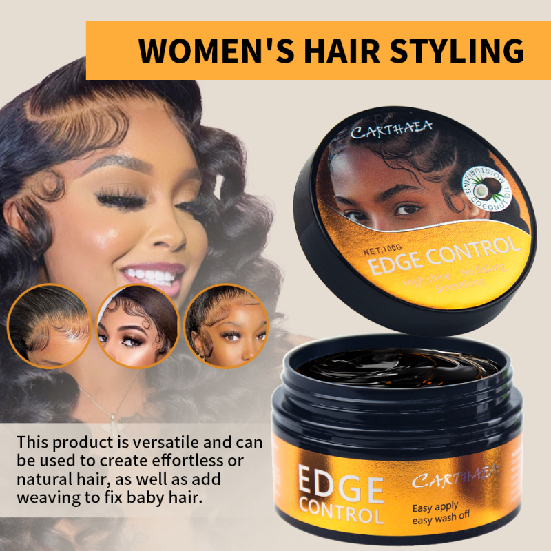 private label braid molding strong hold styling edge control hair wax for women men