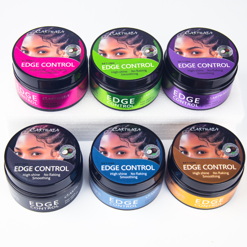 private label braid molding strong hold styling edge control hair wax for women men