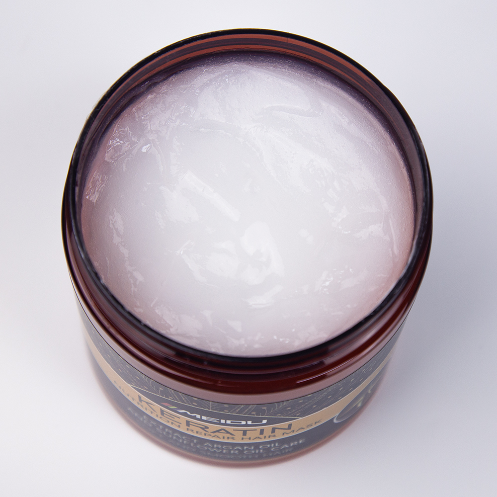 Meidu private label hair care treatment anti frizz smooth repair damaged keratin hair mask