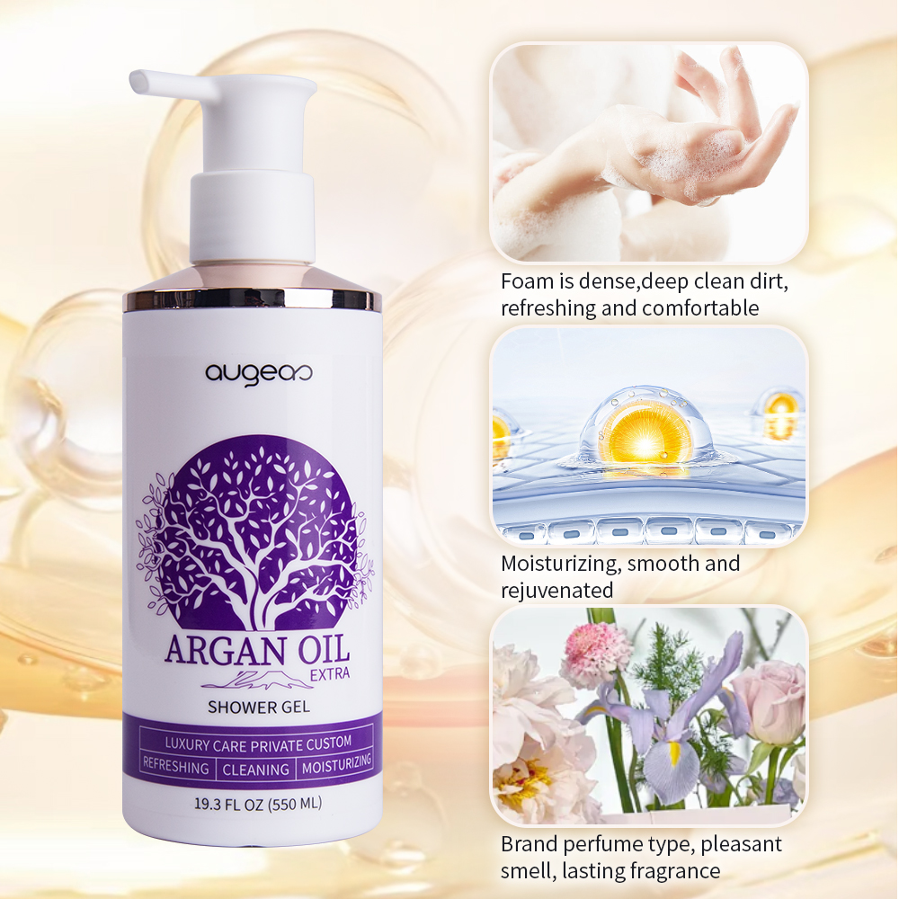 Wholesale Augeas collagen skin care lightening brightening whitening shower gel for skin