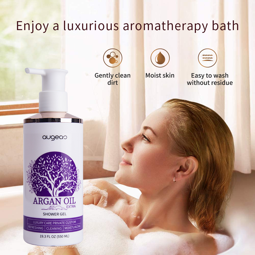 Wholesale Augeas collagen skin care lightening brightening whitening shower gel for skin