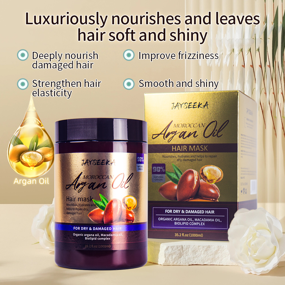 Wholesale hair care treatment anti frizz collagen scalp care argan oil hair mask shampoo conditioner hair care set