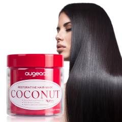 Augeas private label hair care treatment anti frizz smooth coconut oil repair damaged hair mask
