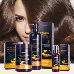 Wholesale meidu collagen herbal ginger natural anti dandruff control oil hair shampoo mask oil hair care set