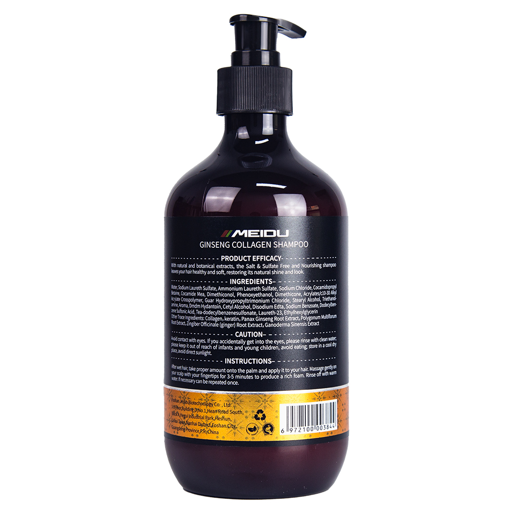 Meidu collagen herbal natural anti dandruff scalp care control oil hair shampoo