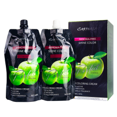 Carthaea permanent professional cover gray white dye black hair color cream