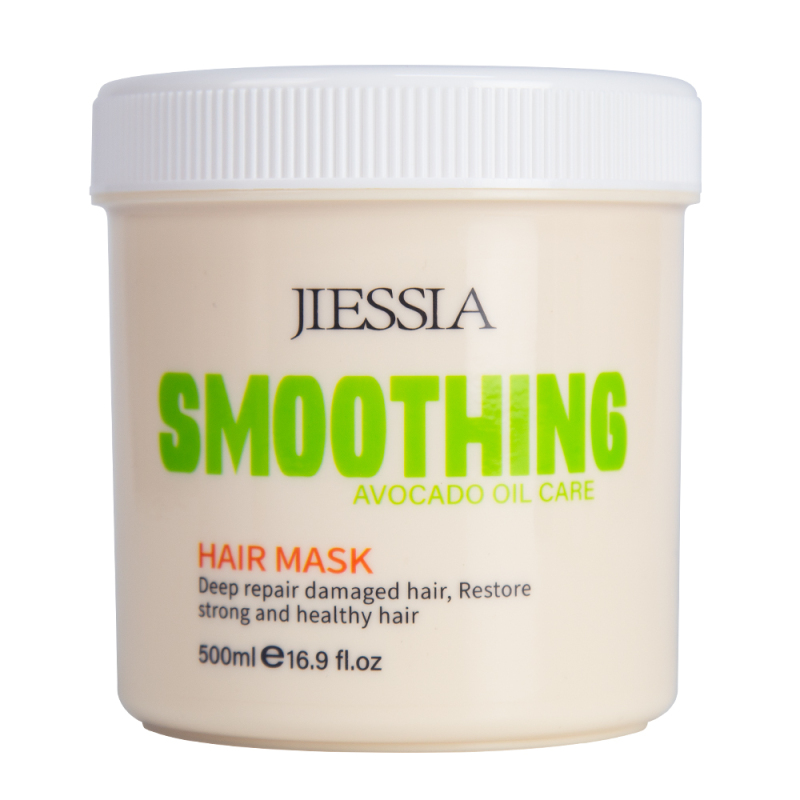 Wholesale Jiessia hair care treatment avocado anti frizz repair damaged smooth hair mask
