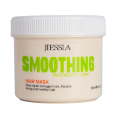 Wholesale Jiessia hair care treatment avocado anti frizz repair damaged smooth hair mask