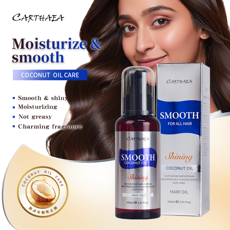 Wholesale repair damaged Hair care Treatment coconut essential oil Nourishing Hair Serum