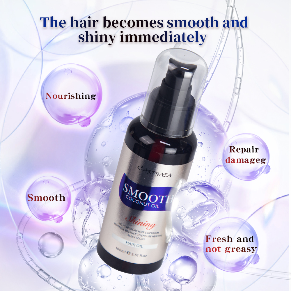 Wholesale repair damaged Hair care Treatment coconut essential oil Nourishing Hair Serum