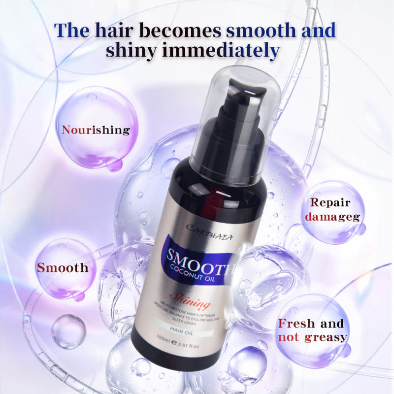 Wholesale repair damaged Hair care Treatment coconut essential oil Nourishing Hair Serum