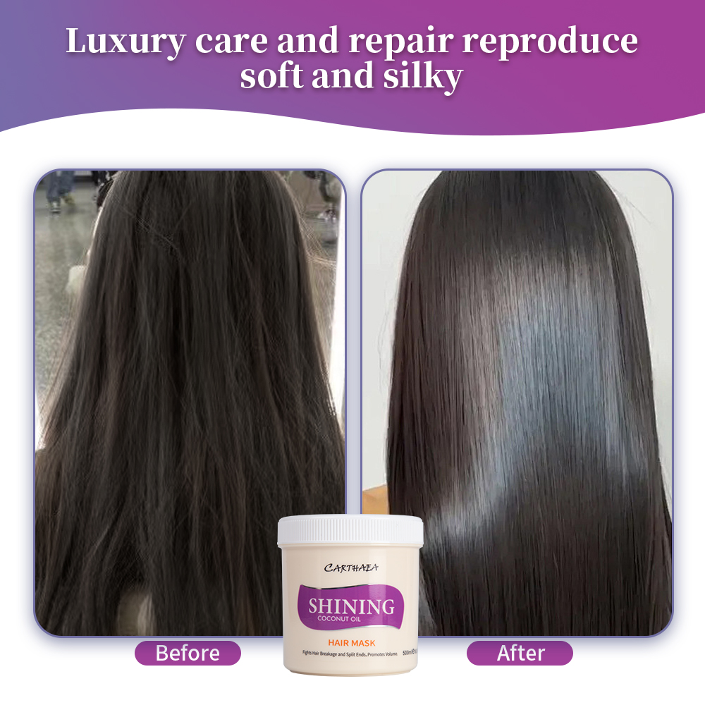 Wholesale hair care treatment anti frizz coconut repair damaged smooth hair mask
