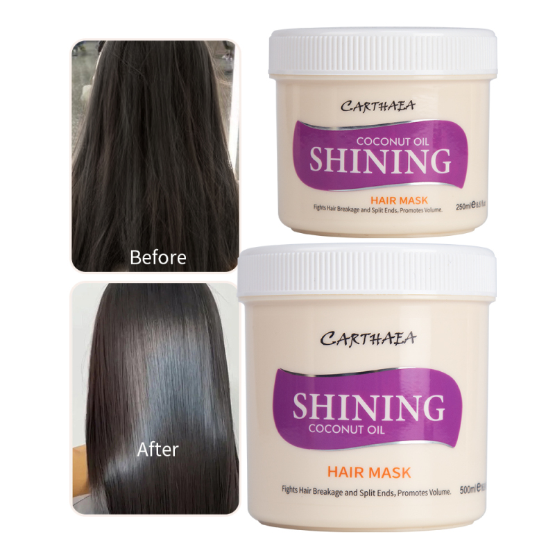 Wholesale hair care treatment anti frizz coconut repair damaged smooth hair mask