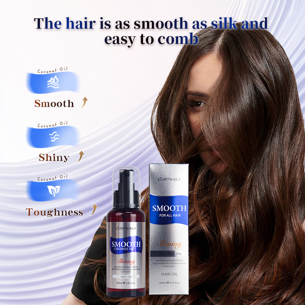 Wholesale repair damaged Hair care Treatment coconut essential oil Nourishing Hair Serum