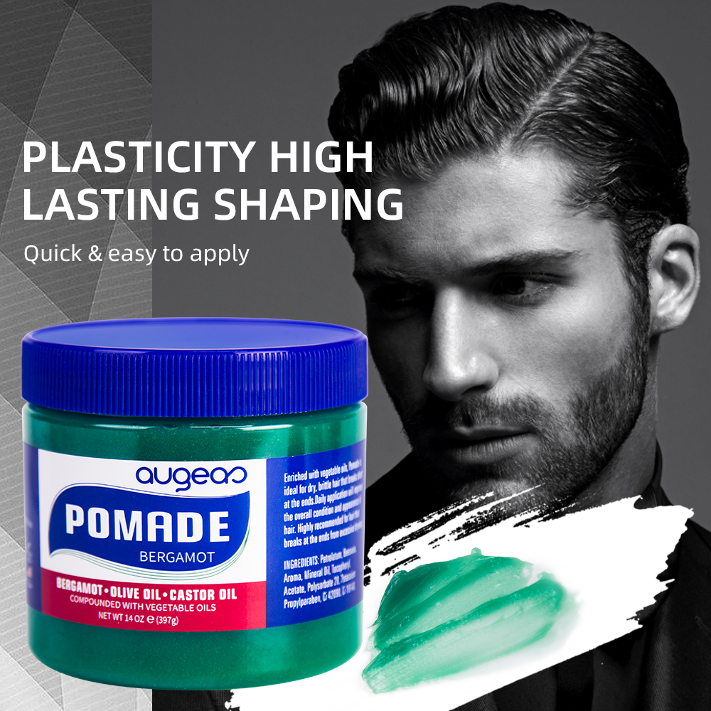 Private label Augeas 397g styling extra strong hold Hair Pomade For man