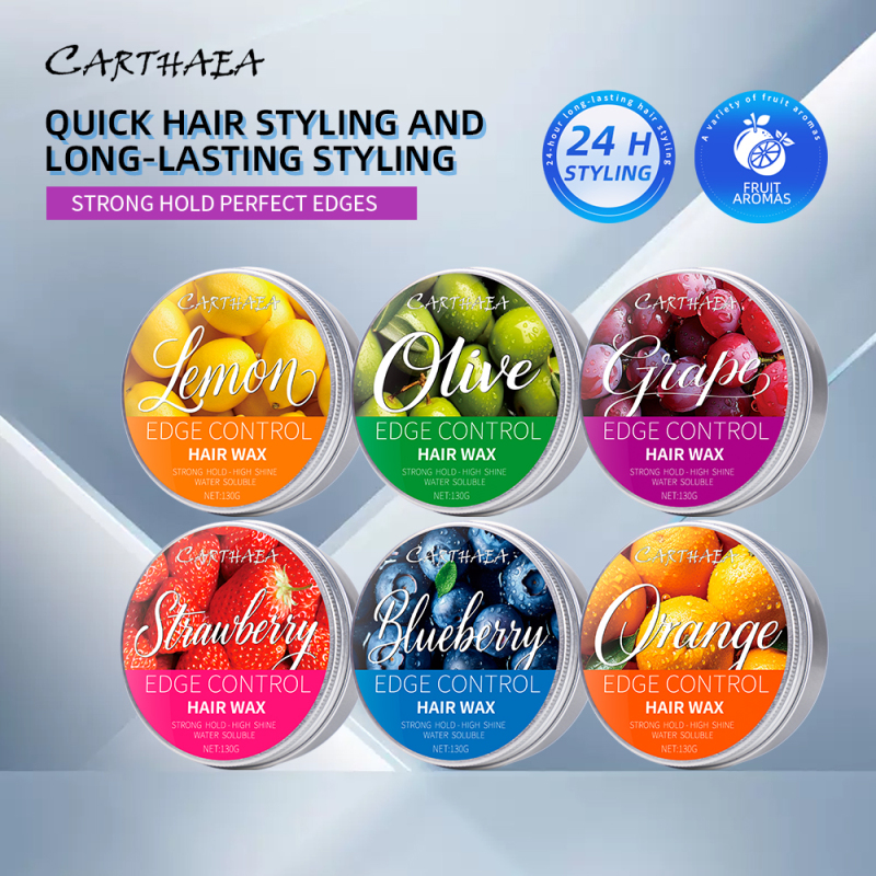 private label braid molding strong hold fruit styling edge control hair wax for Men