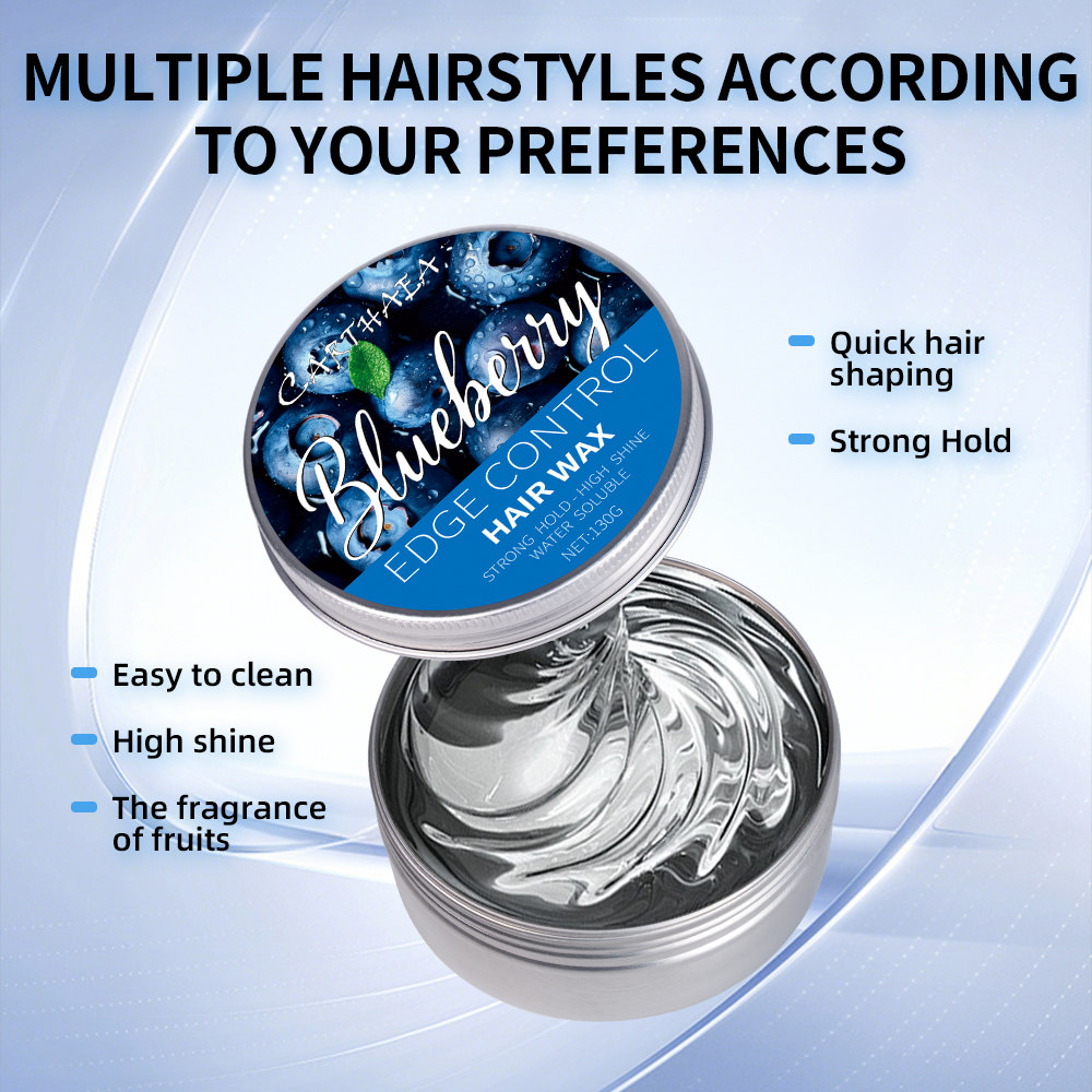private label braid molding strong hold fruit styling edge control hair wax for Men
