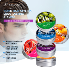 private label braid molding strong hold fruit styling edge control hair wax for Men