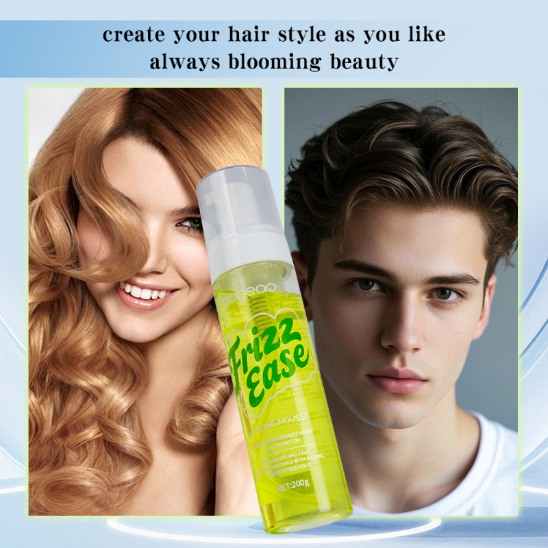 Private label styling extra strong hold mousse foam Hair mousse For curly hair