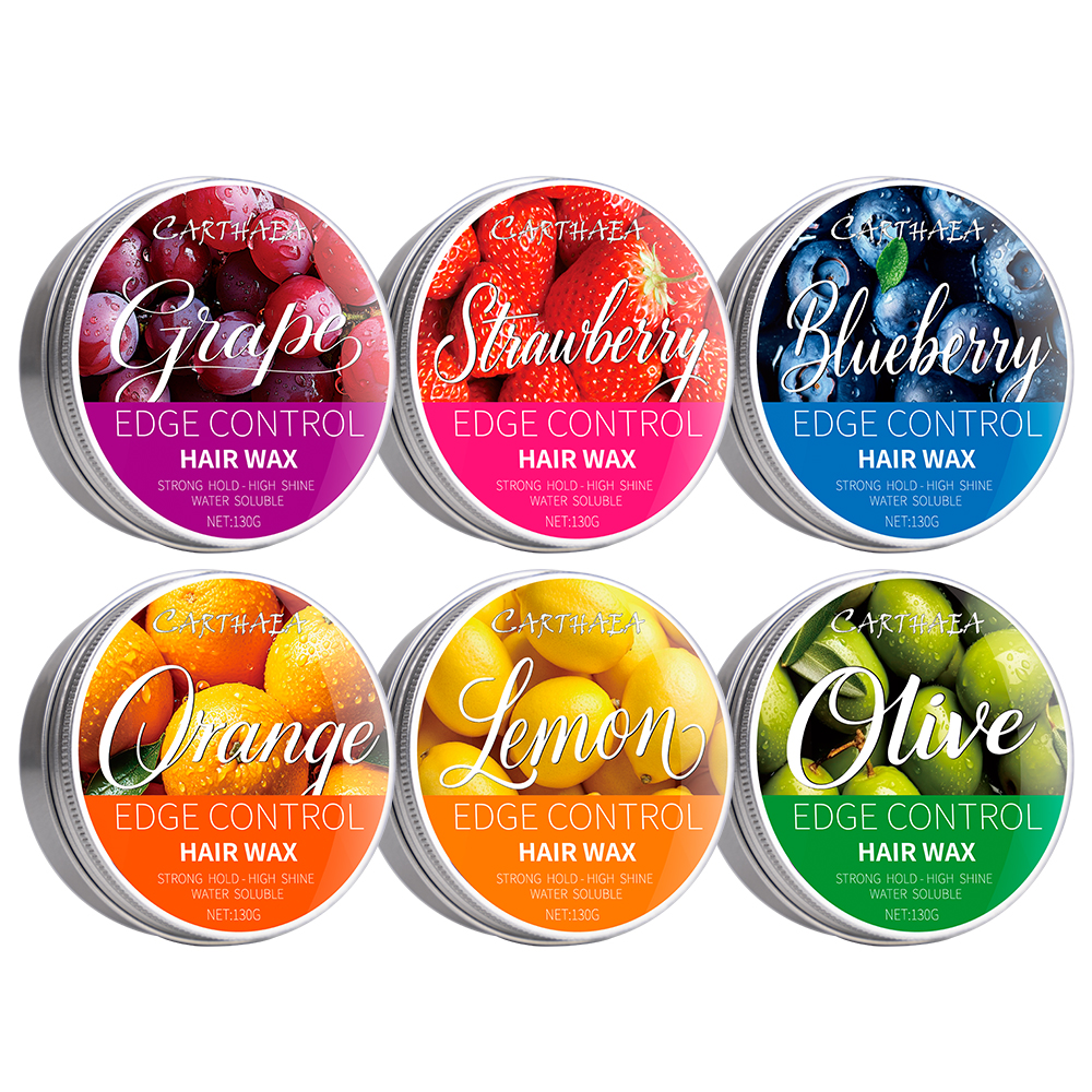 private label braid molding strong hold fruit styling edge control hair wax for Men