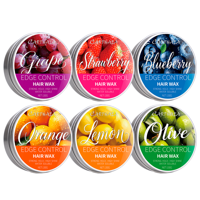 private label braid molding strong hold fruit styling edge control hair wax for Men