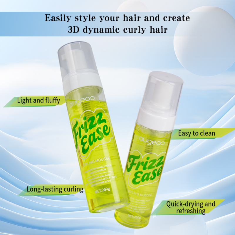 Private label styling extra strong hold mousse foam Hair mousse For curly hair